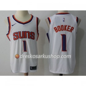 Muški NBA Dres Phoenix Suns Devin Booker 1 Nike 2017-18 Bijela Swingman